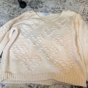 Ivory hearts sweater
